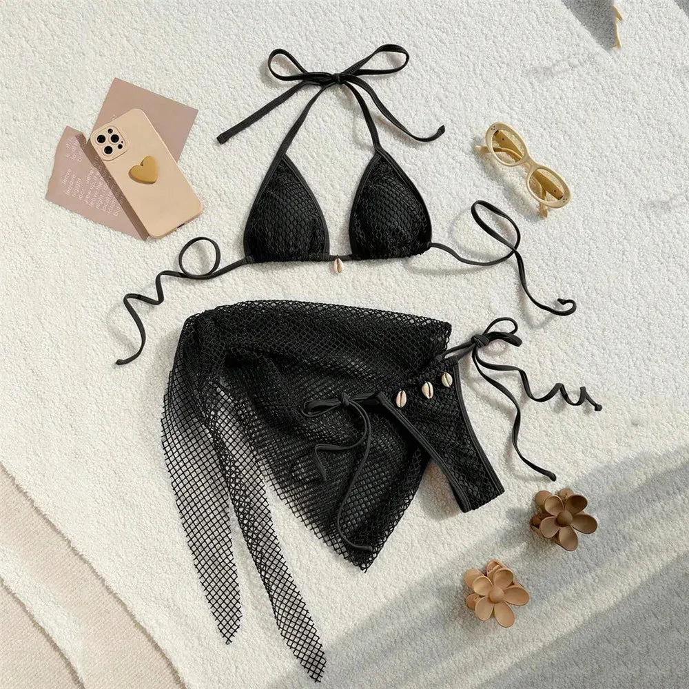 Mesh Bikini Set