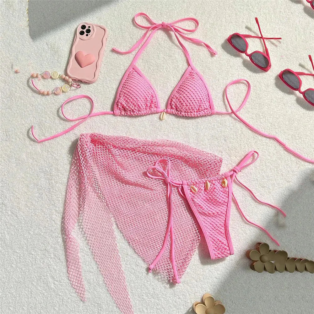 Mesh Bikini Set