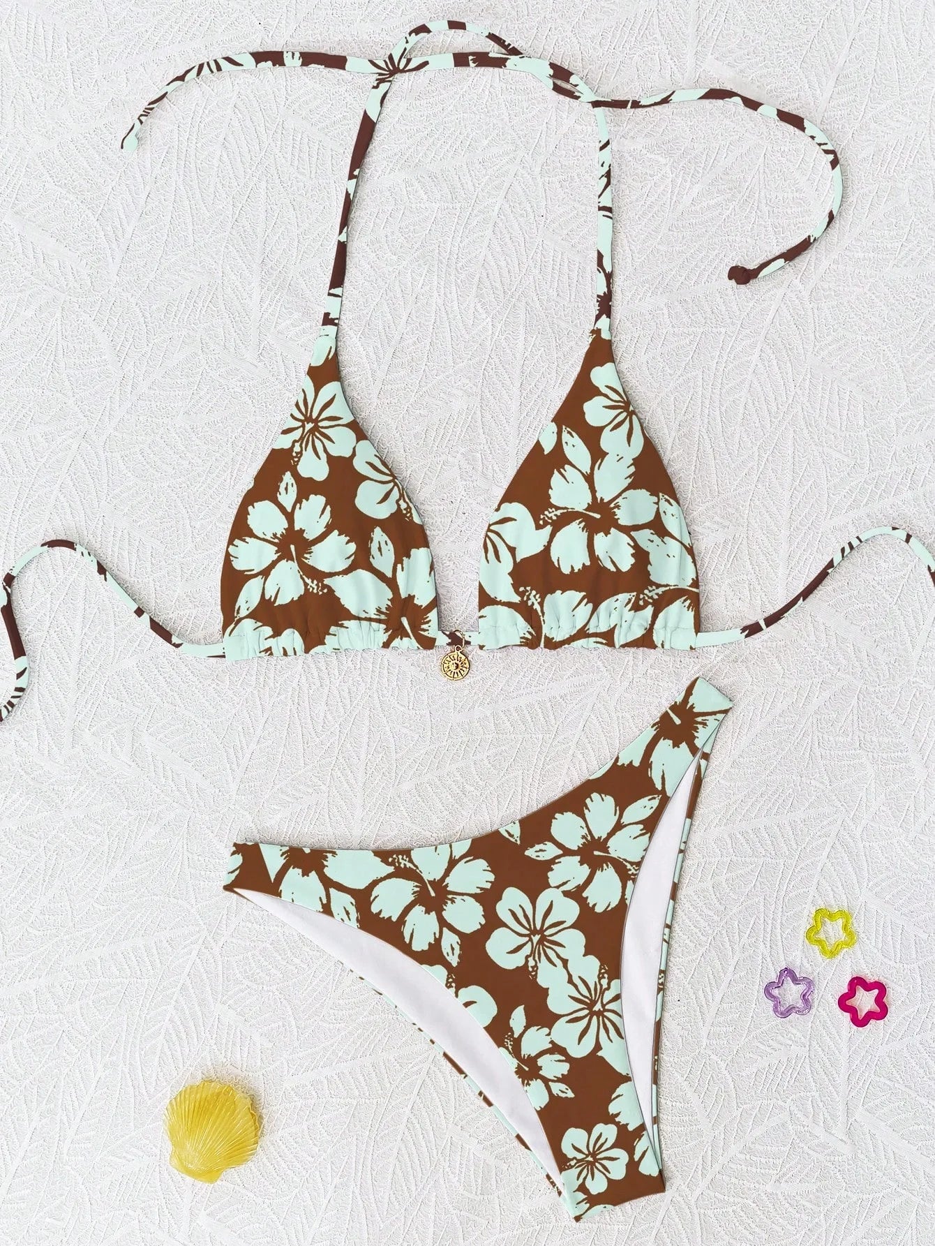 Hibiscus Floral Triangle Bikini