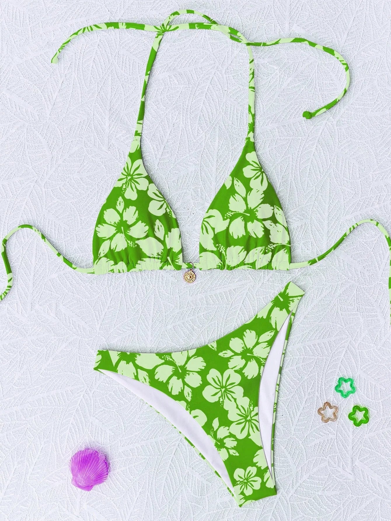Hibiscus Floral Triangle Bikini