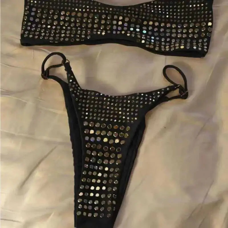 Rhinestones Bikini