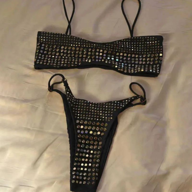 Rhinestones Bikini