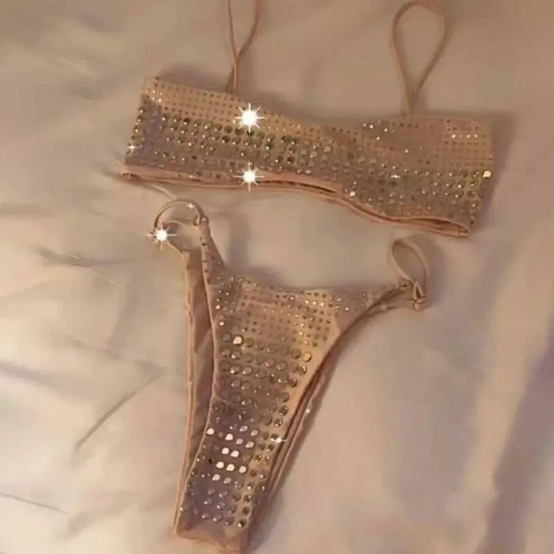 Rhinestones Bikini