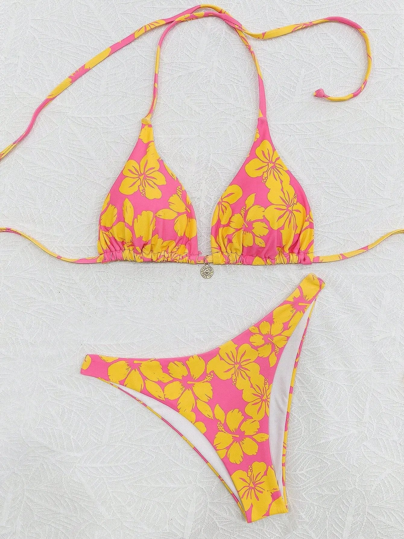 Hibiscus Floral Triangle Bikini