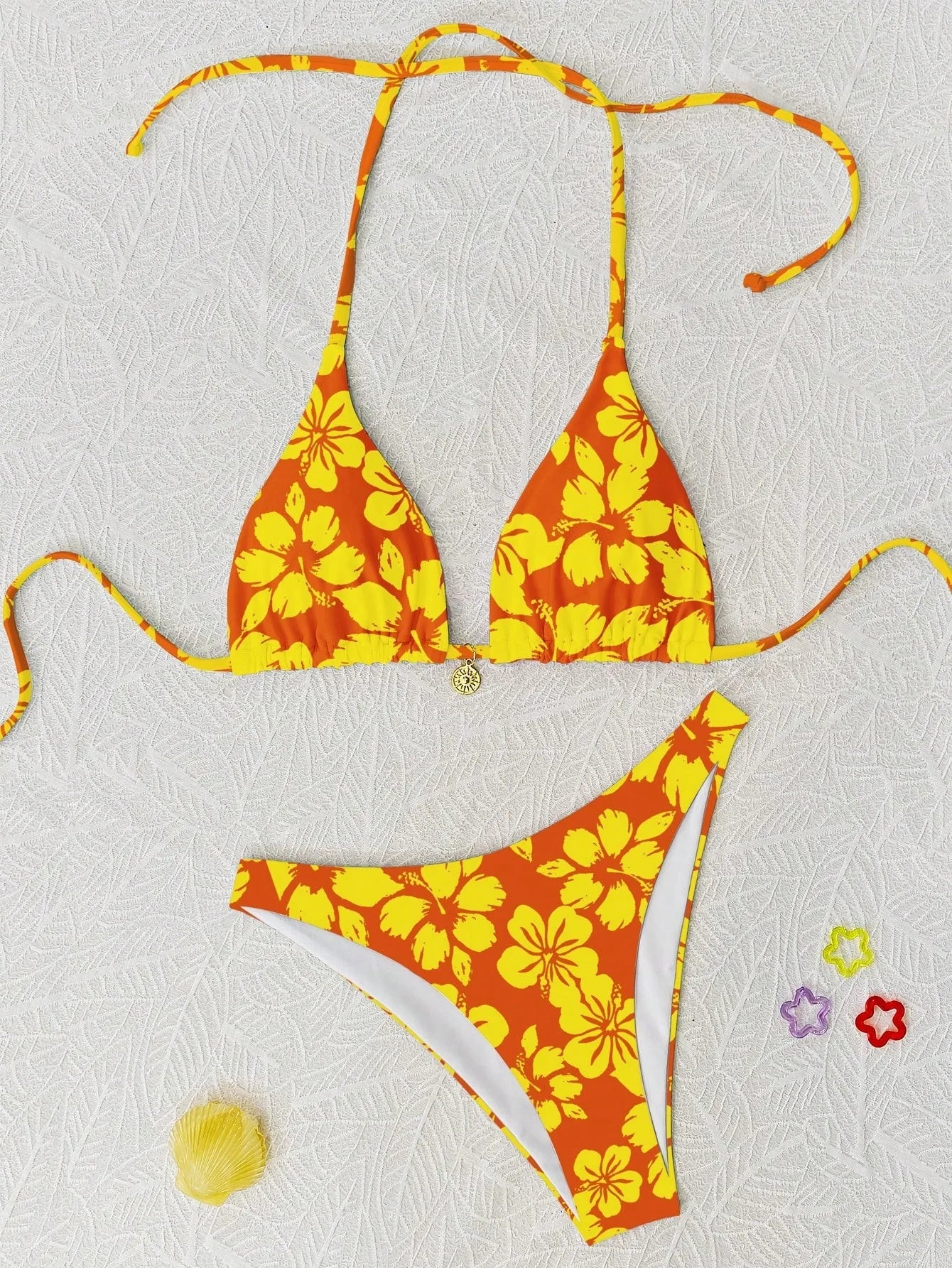 Hibiscus Floral Triangle Bikini