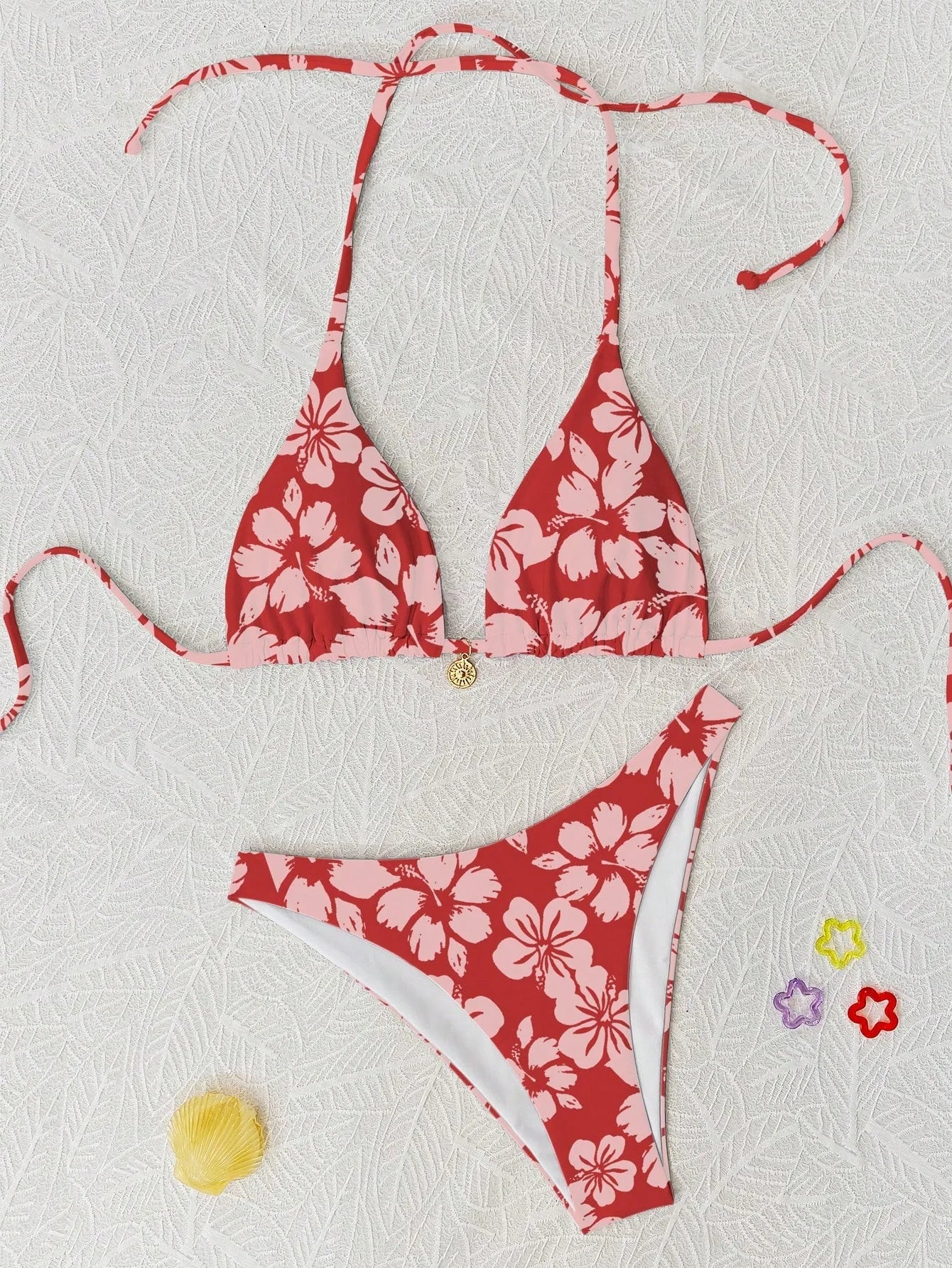 Hibiscus Floral Triangle Bikini
