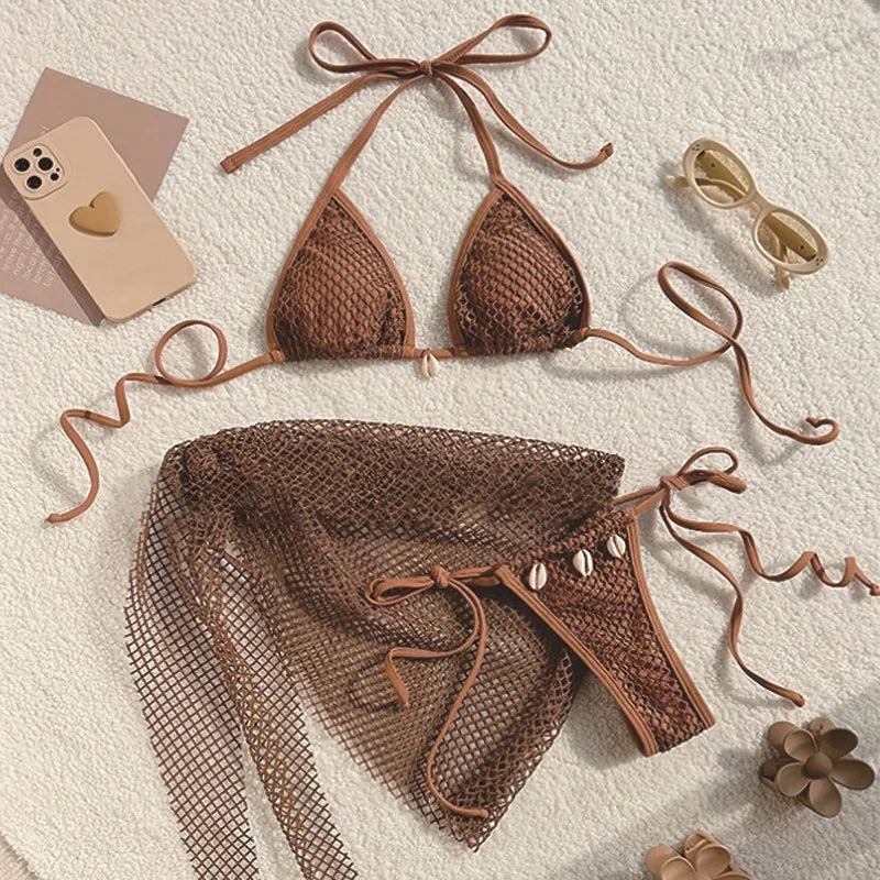 Mesh Bikini Set