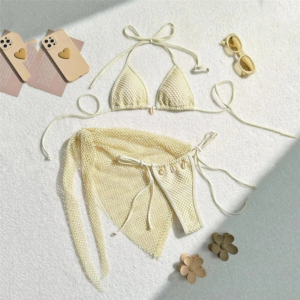 Mesh Bikini Set