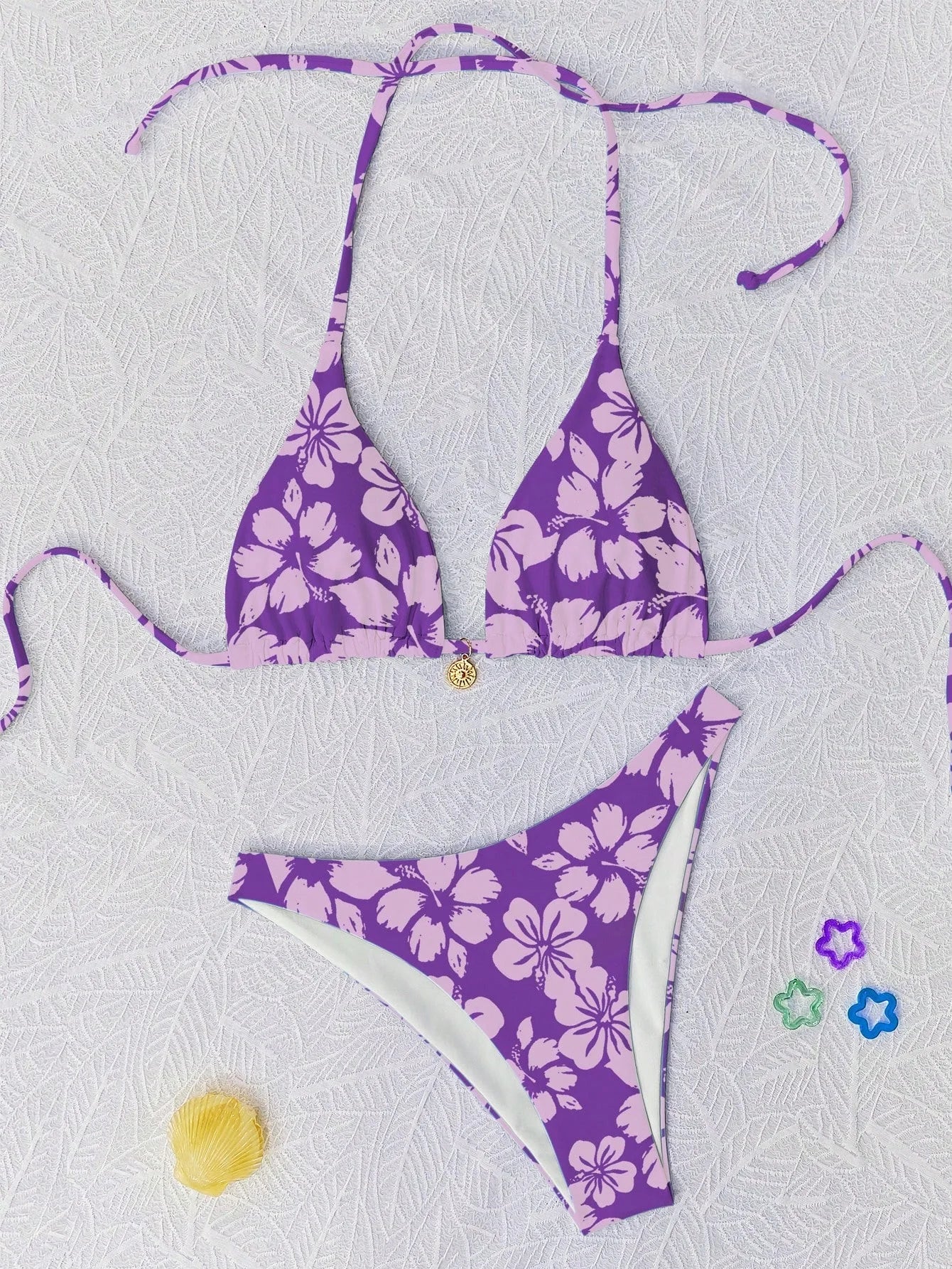 Hibiscus Floral Triangle Bikini