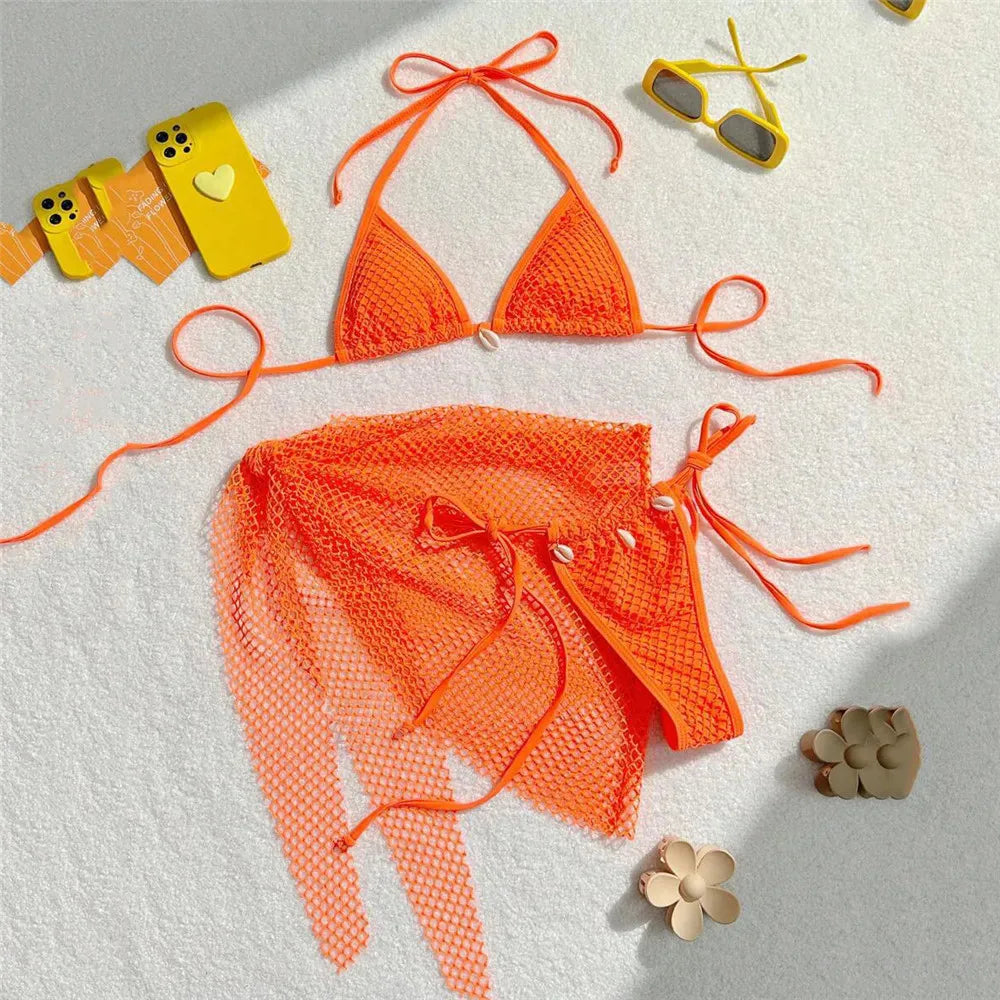 Mesh Bikini Set